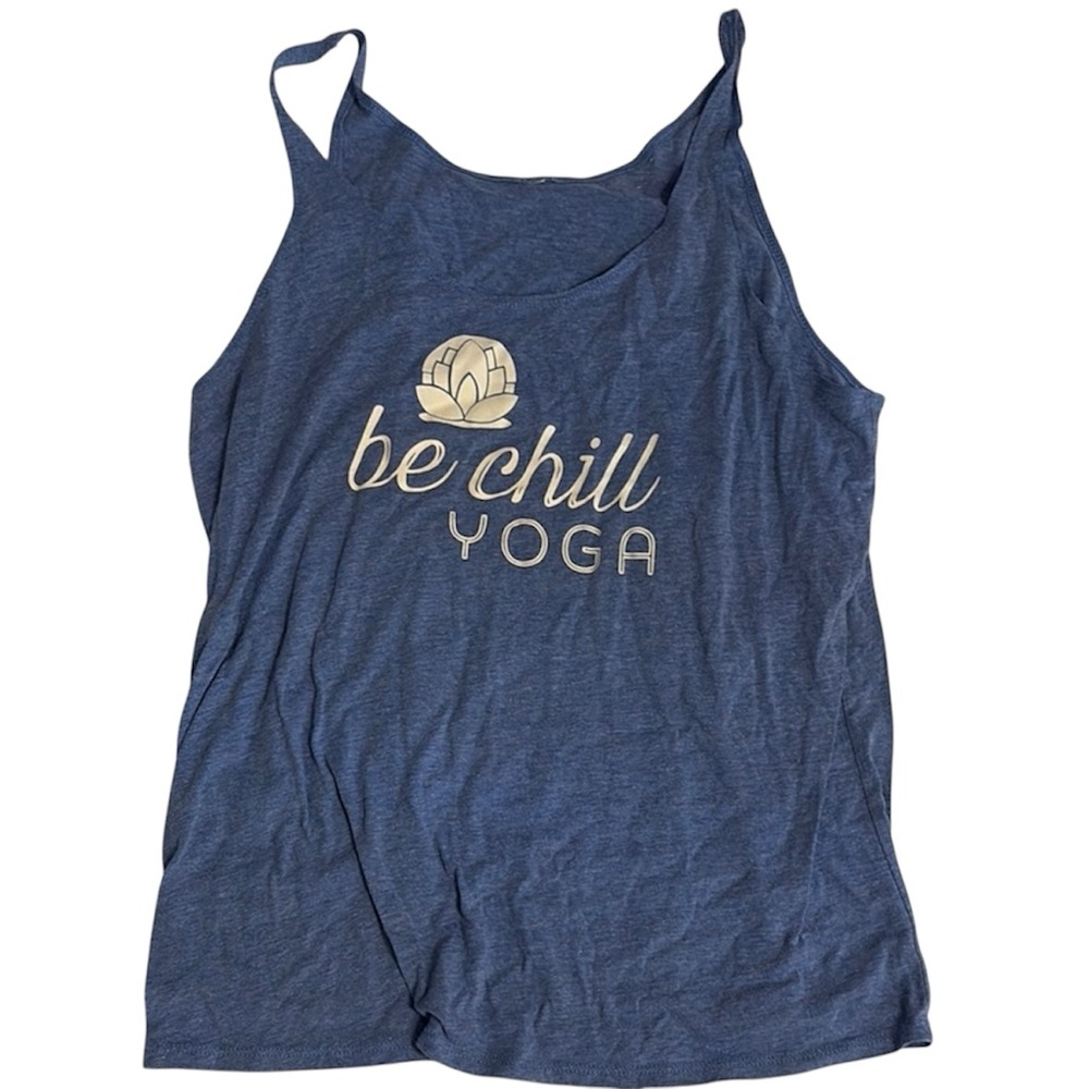 Source Unknown Blue Sleeveless Tank Top